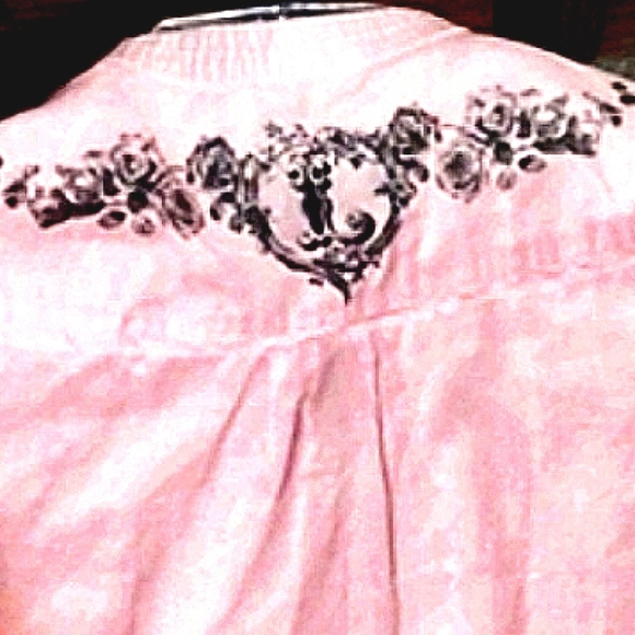 Vintage 2007 Libertine Cotton Blouse, Pleated Rose Logo, Exquisite Details! - Picture 11 of 11